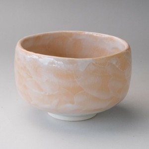 橙志野たたき　抹茶碗　美濃焼（日本製）