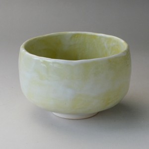 黄志野たたき　抹茶碗　美濃焼（日本製）