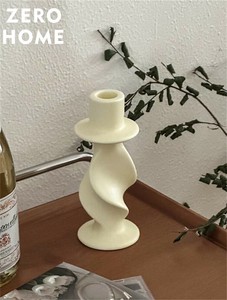 ヴィンンテージ陶器キャンドルスタンド カフェ風テーブルデコレーション