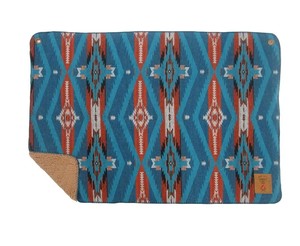 【9月上旬入荷予定】☆LUMBERブランケット　アバッチ　ブルーS　70×100