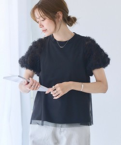 T-shirt Flower T-Shirt Puff Sleeve S/S