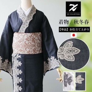 KS COLLECTION 着物 レディース ノーブルレース デニム着物 リファインデニム 単品 フリーサイズ 日本製