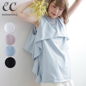 2025SS　ノースリーブフリルチュニック　2025新作　Economico