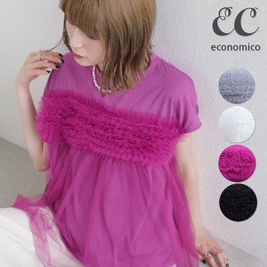 2025SS　チュールドッキングチュニックTシャツ　2025新作　Economico