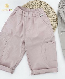 【aimoha KIDS】マルチポケットショートパンツ キッズ  シンプル おしゃれ ルーズフィット  春夏 子供