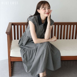 2025年新商品 洋装/连衣裙 层叠造型 短袖 洋装/连衣裙