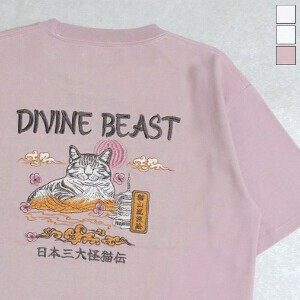 预购 T 恤/上衣 刺绣 猫