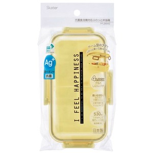スケーター《特価》【予約販売】抗菌 ふわっと弁当箱（530mL）シースルーレモン