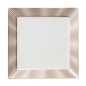 NIKKO(ニッコー) ELITE MODERN(エリートモダン) 25cm角皿 シルクシャンパン(ゴールド) 11730-4719