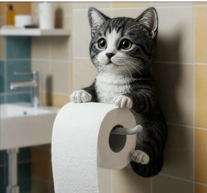ペーパーホルダー   猫  可愛い  トイレ用品   生活雑貨   fei er 5-14# WXB400
