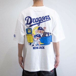 NEWJACKxプロ野球コラボ TシャツNJD252-2406/中日ドラゴンズ