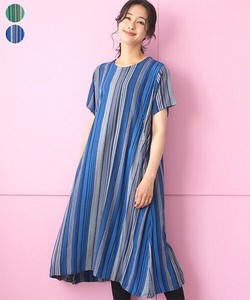 Casual Dress Stripe A-Line Short Sleeve Dress [2025 NEW]