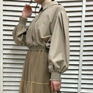 衬衫 泡泡袖 女士 蓝色 衬衫