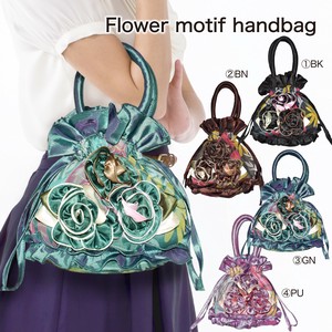 包 新商品 花朵 2025年 透明纱 手提包 花卉图案