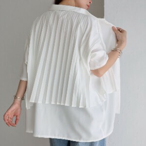 Button Shirt/Blouse Shirtwaist Drop-shoulder 5/10 length [2025 NEW] S/S