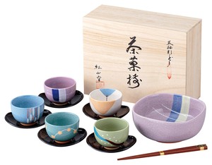 紅山窯 色どり五彩茶菓揃