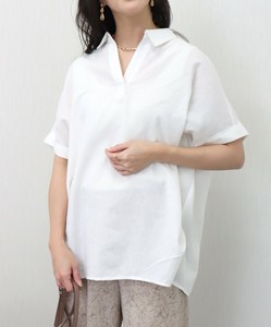 Button Shirt/Blouse Antibacterial Finishing Absorbent UV Protection Quick-Drying