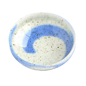 うずら(青)浅小鉢