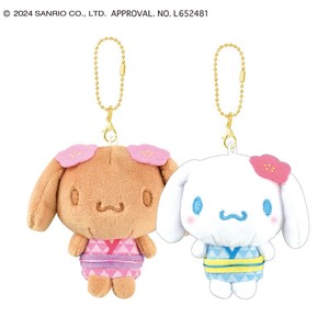 ■2025AW　先行予約■　和風サンリオキャラクターズ　ニコぬい キーホルダー　シナモロール＆モカ