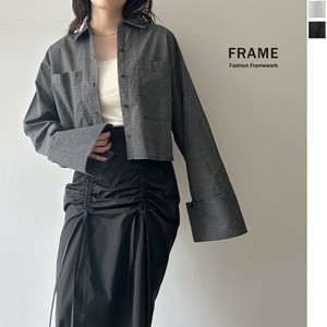 Button Shirt/Blouse Check Short Length [2025 NEW]