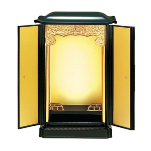 厨子型ミニ仏壇 大 黒(内金) 3102870300021