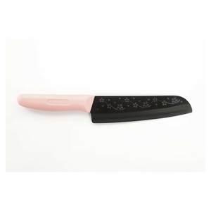 フォーエバー 彫刻黒セラミック三徳包丁(しだれ桜) NNCB-16SAK PN