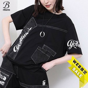 【SALE】ロゴパッチステッチTシャツ＆パンツ 別売り 2025ss春夏　BRILLANTE東京（195954）