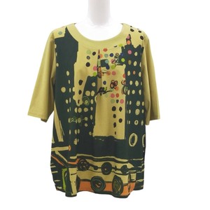 【2025新作】5色展開　ミセスTシャツ　カラフル　前タックカットソー　大人カジュアル