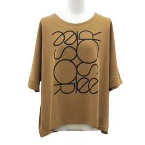 【2025新作】5色展開　ミセスTシャツ　ロゴ入り綿カットソー　大人カジュアル　コットン素材