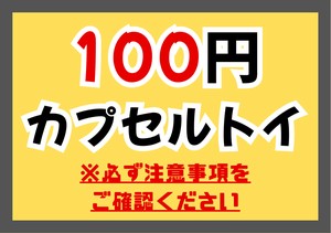 100円ガチャガチャ（ガシャポン）商品各種