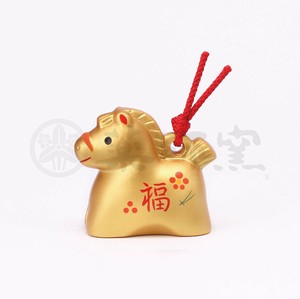 彩耀招福寿々午(金福土鈴)　干支　薬師窯