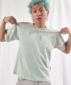LOGO RHINE STONE TEE / Tシャツ レギュラーサイズ クルーネック 半袖 ラインストーン