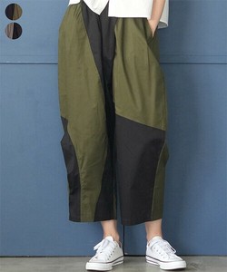 2025年新商品 长裤 切换 腰部 双色 萝卜裤