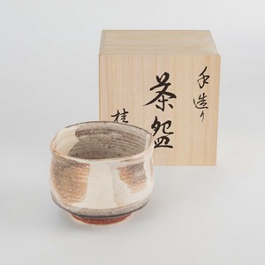 桂山作 手造り 利休粉引 抹茶碗