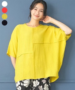 2025年新商品 衬衫 Design 切换 蝙蝠袖 宽松 竖纹 衬衫