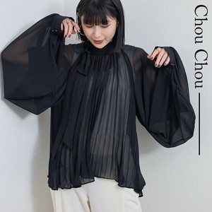 【再入荷】シフォンプリーツブラウス　デザイン2025人気  chouchou東京