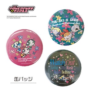 缶バッジ　"パワーパフガールズ" ブロッサム・バブルス・バターカップ
