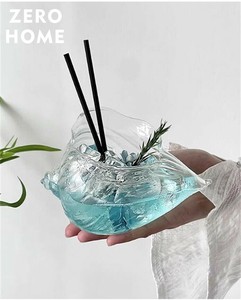 海老殻形状ガラスカップ カクテル・コーヒー・ドリンク用 創意的デザイン