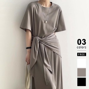 Tシャツワンピース ショールセット 夏ワンピース 半袖 ワンピース ショール セット ワンピース 夏