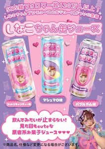 しなこちゃん 缶ジューズ 3種AS