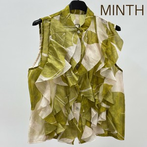 Button Shirt/Blouse Design Front Mint Sleeve Blouse Made in Italy