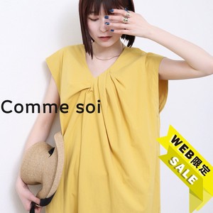 【SALE】■comme soi（コムソワ）■バッグ捻りデザインコクーンワンピース 2025新作