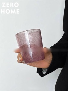 シンプルデザイン 耐熱ガラスカップ コーヒー・ジュース・ミルク・アイドリンク用 家庭用 水筒 グラス