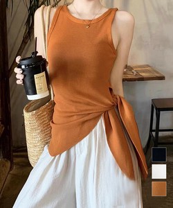 国内即納 タンクトップ 韓国風 サイドスリット夏服