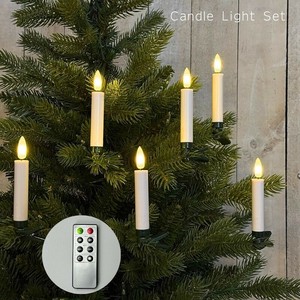 【予約販売：新商品】【2025年クリスマス】ワイヤレス キャンドルライトセット（コントローラー付）