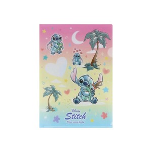 【A4クリアファイル】リロ＆スティッチ クリアファイル A4 シングル 水彩