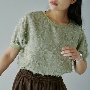 T-shirt Fringe Jacquard