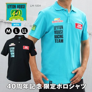 レイトンハウス 40周年記念 限定 レーシングチーム 半袖 鹿の子 ポロシャツ メンズ F1 モータースポーツ