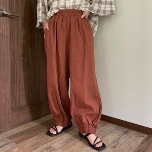 2025年新商品 长裤 褶边/木耳边 宽松 立即发货 秋 棉麻