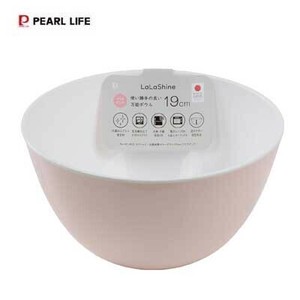 Mixing Bowl Pink PEARL METAL Antibacterial Clear 19cm Made in Japan